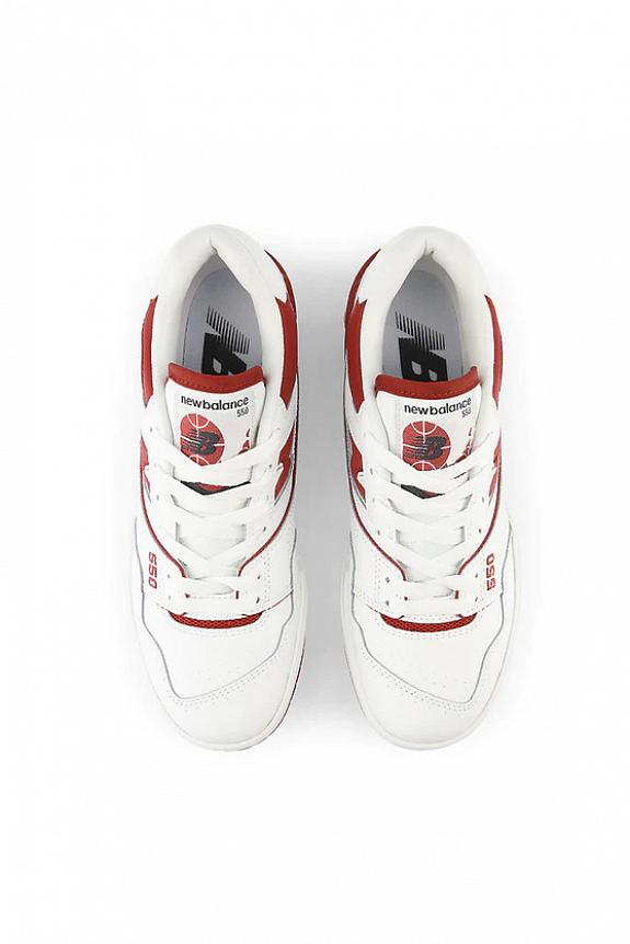 New Balance BBW550BR White/Brick Red-2